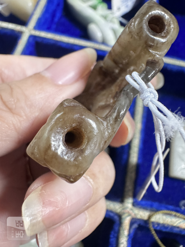明 沁玉螭龙纹双管勒 - 图11
